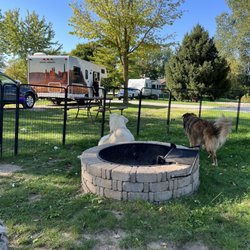 Chicago Northwest KOA - Dog pen