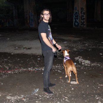 FDR Skatepark - Me with my friends dog in the "parking area" - Skate Parks Near Me - Philadelphia, Pennsylvania FDR Skatepark - Me with my friends dog in the "parking area" - Skate Parks Near Me - Philadelphia, Pennsylvania