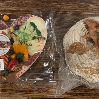 oc gourmet gal - Valentine's Day charcuterie board and freshly baked sour dough bread. - Food Delivery Services Near Me oc gourmet gal - Valentine's Day charcuterie board and freshly baked sour dough bread. - Food Delivery Services Near Me