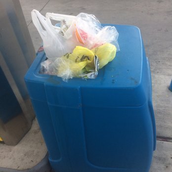 Circle K - a blue trash can with plastic bags on top - Convenience Stores Near Me - Weatherford, Texas Circle K - a blue trash can with plastic bags on top - Convenience Stores Near Me - Weatherford, Texas