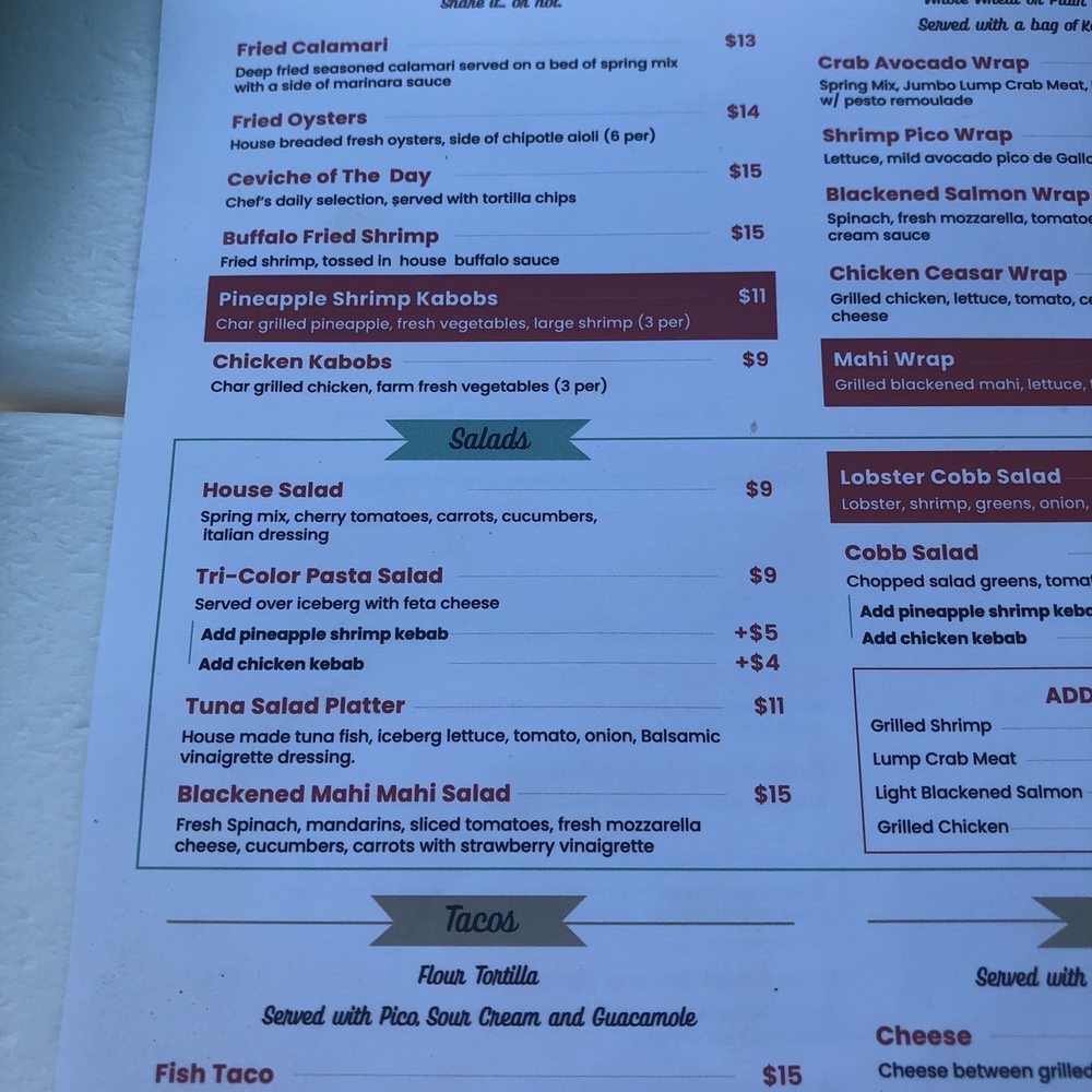 Sand House Kitchen - menu - New American Near Me - Ocean City, New Jersey Sand House Kitchen - menu - New American Near Me - Ocean City, New Jersey