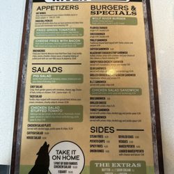 Wolf River Cafe - Menu