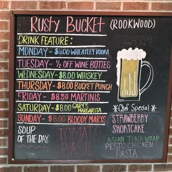 Rusty Bucket Restaurant and Tavern - Weekly drink specials - American Near Me - Cincinnati, Ohio