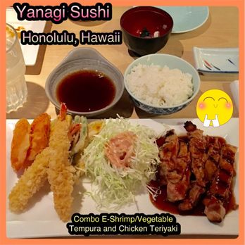 Yanagi Sushi - Combo E is yummy! Thursday April 11, 2019 - Japanese Near Me - Honolulu, Hawaii Yanagi Sushi - Combo E is yummy! Thursday April 11, 2019 - Japanese Near Me - Honolulu, Hawaii