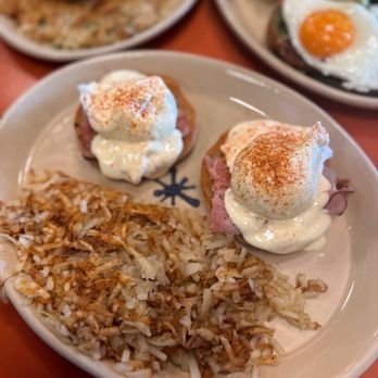 Snooze, an A.M. Eatery - Ham Benedict III* - Breakfast & Brunch Near Me - Huntington Beach, California