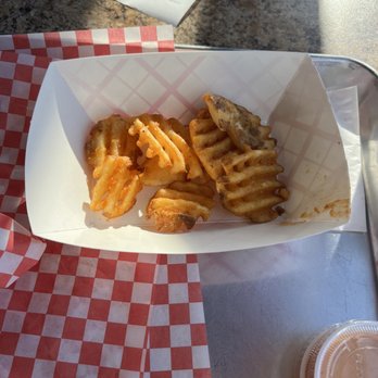 Hangry Joe’s Hot Chicken - Waffle fries - Chicken Shop Near Me - Manassas, Virginia Hangry Joe’s Hot Chicken - Waffle fries - Chicken Shop Near Me - Manassas, Virginia