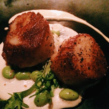 Soba - Scallops with cauliflower purée (Valentine's Day menu) - Asian Fusion Near Me - Pittsburgh, Pennsylvania Soba - Scallops with cauliflower purée (Valentine's Day menu) - Asian Fusion Near Me - Pittsburgh, Pennsylvania