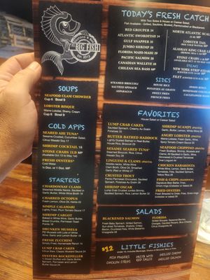 Menu photo 5 Mr Big Fish Naples, FL