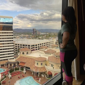 Peppermill Reno - View from our room. Pool view - Casinos Near Me - Reno, Nevada