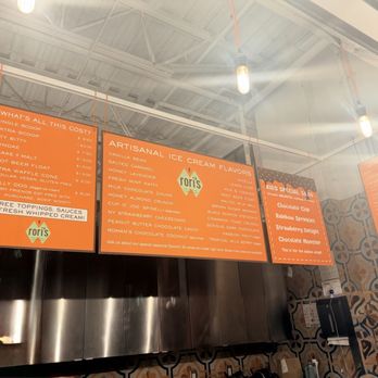 Rori's Artisanal Creamery - Menu - Ice Cream & Frozen Yogurt Near Me - Santa Barbara, California