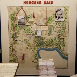 History Center - Map of Morgan's Raid