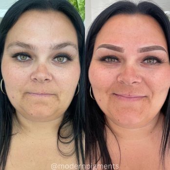 Modern Pigments - Before and After (Look at my smile in the after picture) - Permanent Makeup Near Me - Covina , California Modern Pigments - Before and After (Look at my smile in the after picture) - Permanent Makeup Near Me - Covina , California