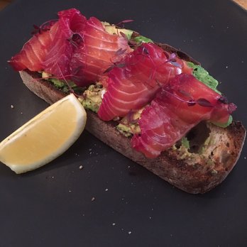 Antipode - Salmon smash. - Coffee & Tea Near Me - Hammersmith, XGL