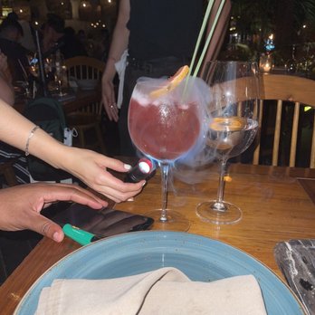 RosaNegra Tulum - A drink with dry ice - Steakhouses Near Me - Tulum, ROO