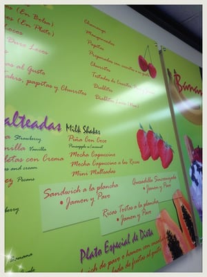 Menu photo 4 Bionicos Y Jugos Zapopan El Monte, CA
