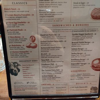 Friedman's - Menu - Breakfast & Brunch Near Me - New York, New York Friedman's - Menu - Breakfast & Brunch Near Me - New York, New York