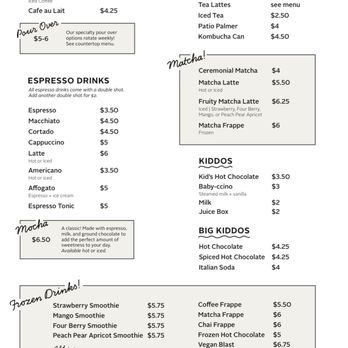Plate 21 - Drink menu - Coffee & Tea Near Me - Toledo, Ohio