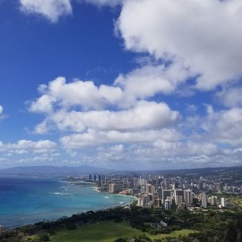 Diamond Head State Monument - Looking West at Waikiki and Downtown Honolulu - Parks Near Me - Honolulu, Hawaii Diamond Head State Monument - Looking West at Waikiki and Downtown Honolulu - Parks Near Me - Honolulu, Hawaii