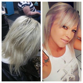 Misty Alcott - Platinum to purple and grey - Hair Stylists Near Me - Norco, California Misty Alcott - Platinum to purple and grey - Hair Stylists Near Me - Norco, California