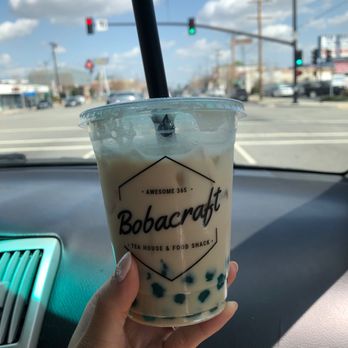 Bobacraft Cafe - Bobacraft Milk Tea with blue boba - YUMMM - Bubble Tea Near Me - Alhambra, California Bobacraft Cafe - Bobacraft Milk Tea with blue boba - YUMMM - Bubble Tea Near Me - Alhambra, California