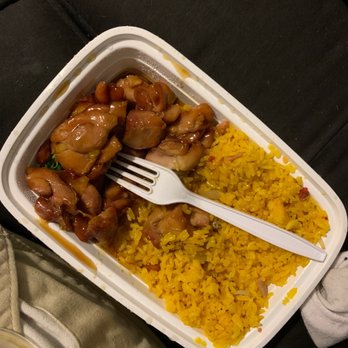 Hong Kong Restaurant - chicken and rice in a plastic container - Chinese Near Me - Tampa, Florida Hong Kong Restaurant - chicken and rice in a plastic container - Chinese Near Me - Tampa, Florida