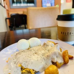 Drury Inn & Suites Bowling Green, KY - Breakfast! This doesn't show it but if you look up; there's a beautiful light piece from the top of hotel down.  Amazing