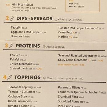 CAVA - The Menu - helpful to know before you get there and stand in line to order - Mediterranean Near Me - Plano, Texas