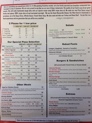 Menu photo 1 Willy's Restaurant and Lounge Sherwood Park, AB Menu photo 1 Willy's Restaurant and Lounge Sherwood Park, AB