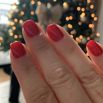 VIP Nails & Spa - Pretty red for the season.   :-) - Nail Salons Near Me - Chicago, Illinois