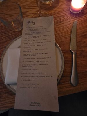 Menu photo 8 Betsy Altadena, CA