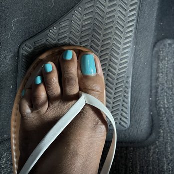 A D Nails Spa - Teal classic pedicure - Nail Salons Near Me - El Paso, Texas