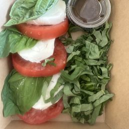 Caprese appetizer.
