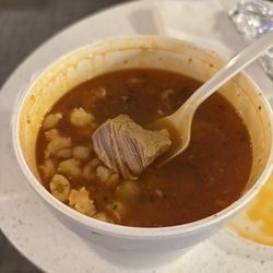 Carrillo's Mexican Food - Pozole - large portion, tender meat