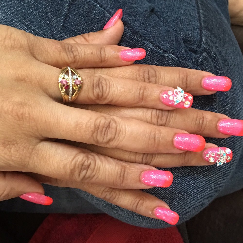 Nail Tech - Loving my beautiful nails & 3D jewels you are the best Lee thank you. - Nail Salons Near Me - Henderson, Nevada Nail Tech - Loving my beautiful nails & 3D jewels you are the best Lee thank you. - Nail Salons Near Me - Henderson, Nevada
