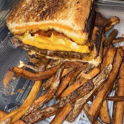 Third Place - Heart attack burger and fries