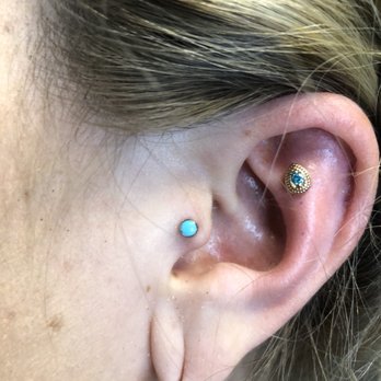 Identity Body Piercing - Right after Cuba pierced my flat. Tragus was done elsewhere - Piercing Near Me - Chicago, Illinois
