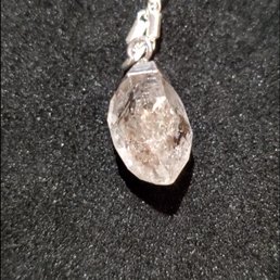 Herkimer diamond necklace in sterling silver Herkimer diamond necklace in sterling silver