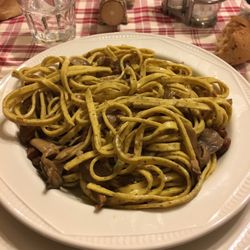 La Costa - Tagliatelle with local mushrooms picked this morning!!!!!!!  Yes, this morning!!!!!!