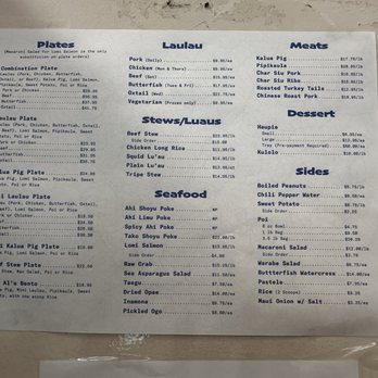Young's Fish Market - Menu - Hawaiian Near Me - Honolulu, Hawaii