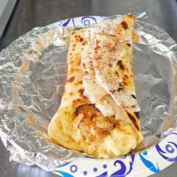 Ravoliscious - Cajun shrimp fettuccini alfredo crispy grilled burrito