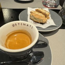 Ostinati - Post lunch espresso with biscotti included