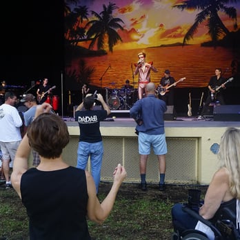 Mizner Park Amphitheater - David Bowie tribute band Stardust Memories part of the free summer concert series. - Stadiums & Arenas Near Me - Boca Raton, Florida