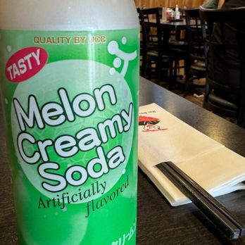 Rai Rai Ramen - Japanese melon Cream Soda - Ramen Near Me - East Brunswick, New Jersey