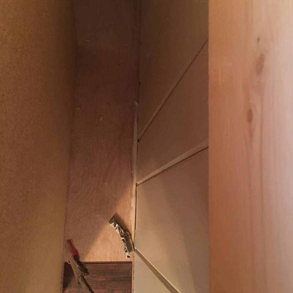 Paces Restoration - No flooring or anything on the side of cabinet - General Contractors Near Me - Stockbridge, Georgia