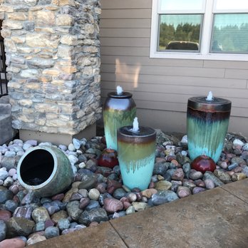 The Water Feature Pro's - A beautiful 4 pot fountain we installed. It turned out great. - Landscaping Near Me - Milwaukie, Oregon The Water Feature Pro's - A beautiful 4 pot fountain we installed. It turned out great. - Landscaping Near Me - Milwaukie, Oregon