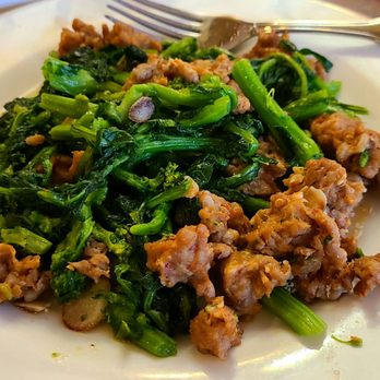 Frank's Pizza of Pompton Lakes - Broccoli rabe and hot sausage appetizer. - Pizza Near Me - Pompton Lakes, New Jersey Frank's Pizza of Pompton Lakes - Broccoli rabe and hot sausage appetizer. - Pizza Near Me - Pompton Lakes, New Jersey