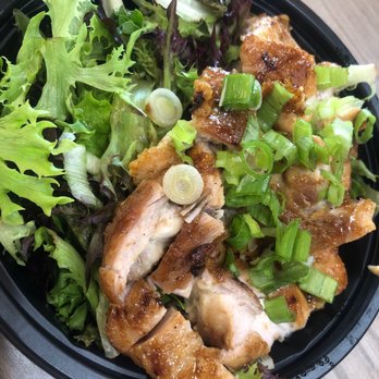 WaBa Grill - Chicken bowl with salad (no rice) - Asian Fusion Near Me - Compton, California