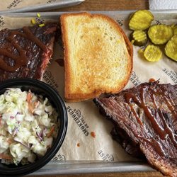 Smokehouse On The River - This is a $20 meal. Coleslaw is disgusting and the meat is dry and gross. Everything is cold.