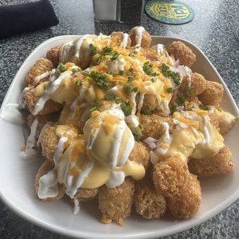 Lone Oak Grill - Loaded Tots (bacon excluded) - Burgers Near Me - Eagan, Minnesota Lone Oak Grill - Loaded Tots (bacon excluded) - Burgers Near Me - Eagan, Minnesota