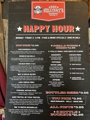 Menu photo 8 Doc Holliday's Roadhouse Galveston, TX
